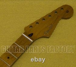 099-0402-920 Genuine Fender Roasted Maple Stratocaster Neck 12 Maple Flat Oval