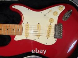 1995 FENDER STRATOCASTER TORINO RED MAPLE SLAB, MIM WithCOOL CASE IMMACULATE