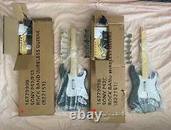 2 NEW PS3 Rock Band Wireless Fender Stratocaster Bundle In Box Never Used