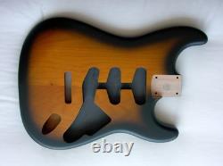 2-Piece -Stratocaster BODY 4.4 lbs /SUNBURST /Nitro Satin Fender Strat Specs