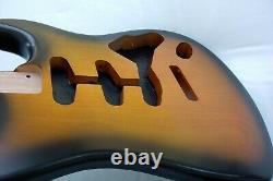 2 Piece Stratocaster Body / NITRO / Sunburst /STRAT / Alder / Fits Fender