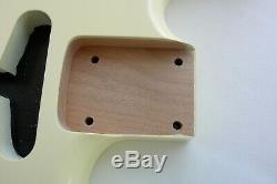 2 Piece Stratocaster Body / NITRO / Vintage White /STRAT / Alder / Fits Fender