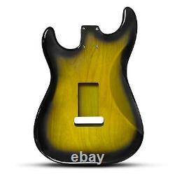 2 Tone Sunburst Fender Stratocaster Compatible Guitar Body 2 Piece Alder