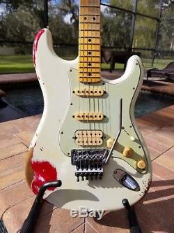 2014 Fender Custom Shop White Lightning Stratocaster Relic HSS Floyd Rose