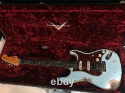 2021 Fender 62 Stratocaster HSS Heavy Relic Modern Specs Sonic Blue Custom Shop