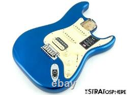2021 Fender American Ultra Stratocaster Strat HSS LOADED BODY, USA Cobra Blue