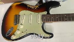 2022 Fender 62 Stratocaster Heavy Relic Modern Specs Sunburst Custom Shop 7.6lbs