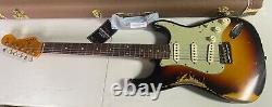 2022 Fender 62 Stratocaster Heavy Relic Modern Specs Sunburst Custom Shop 7.6lbs