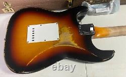 2022 Fender 62 Stratocaster Heavy Relic Modern Specs Sunburst Custom Shop 7.6lbs