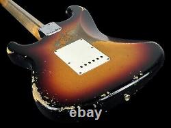 2023 Fender Stratocaster 1969 Custom Shop 69 Strat Heavy Relic 3-color Sunburst
