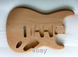 3.7lbs 2 Piece Stratocaster Body / Natural withSealer /STRAT/ Alder/Fits Fender