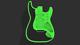 3d Printed Fender Stratocaster Guitar Body, Custom Design, Hollow Flat Pattern