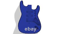 3D Printed Fender Stratocaster Guitar Body, Custom Design, Standard Hardtail