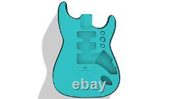 3D Printed Fender Stratocaster Guitar Body, Custom Design, Standard Hardtail