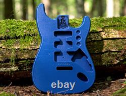 3D Printed Fender Stratocaster Guitar Body, Tremolo, Blue