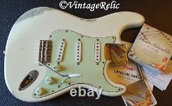 Aged RELIC nitro STRAT Stratocaster loaded body BARE KNUCKLE Apache Fender trem