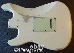 Aged RELIC nitro STRAT Stratocaster loaded body BARE KNUCKLE Apache Fender trem