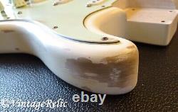 Aged RELIC nitro STRAT Stratocaster loaded body BARE KNUCKLE Apache Fender trem