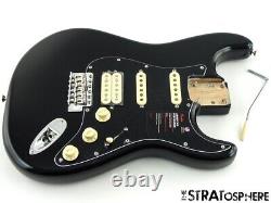 American Performer Fender HSS Stratocaster Strat LOADED BODY, USA Black