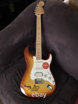 Buddy Guy Signed Autographed New Fender Squier Stratocaster Electric Guitar Coa