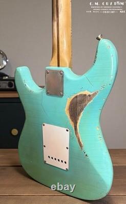 CM Custom 1950's Stratocaster Surf Green Heavy Relic ala Journeyman, Danocaster