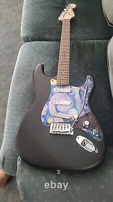 Cashified Fender Squier Stratocaster withVan Gogh Starry Night Pickguard