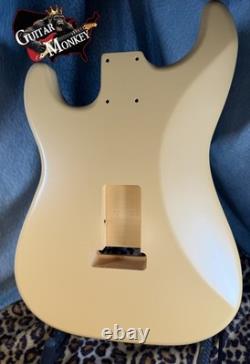 Dessert Sand Satin Nitro Replacement Strat American Alder with Shielding 4.2lbs