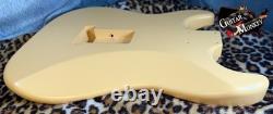 Dessert Sand Satin Nitro Replacement Strat American Alder with Shielding 4.2lbs