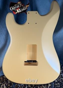 Dessert Sand Satin Nitro Replacement Strat American Alder with Shielding 4.2lbs