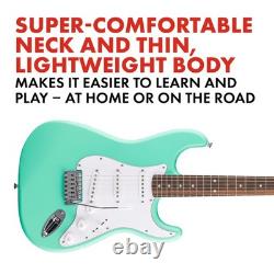 Electric Guitar Stratocaster Beginner Squier Debut Series Sea Foam Green Fender
