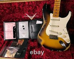 Fender 1957 Stratocaster Heavy Relic Modern Spec Sunburst Custom Shop Only 7lbs