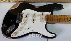 Fender 1957 Stratocaster Heavy Relic Modern Specs Black Custom Shop 7.5 lbs RARE