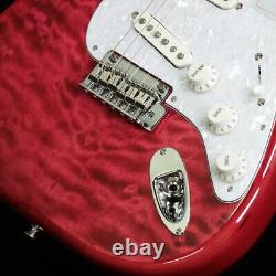 Fender 2024 Collection Made in Japan Hybrid II Stratocaster Quilt Red