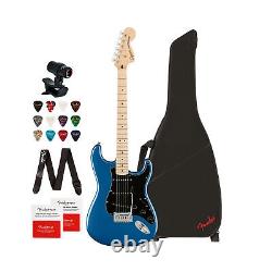 Fender Affinity Series Stratocaster Electric Guitar Blue with Gig Bag Bundle