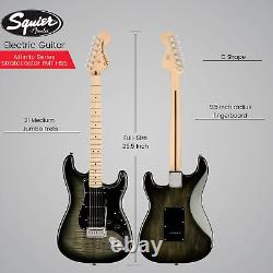 Fender Affinity Series Stratocaster FMT HSS Electric Guitar Black Bundle