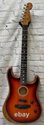 Fender American Acoustasonic Stratocaster Acoustic Guitar, Sunburst DEMO