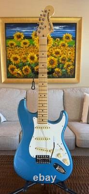Fender American Performer Strat Guitar Faded Lake Placid Blue 2022 Gloss