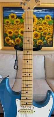 Fender American Performer Strat Guitar Faded Lake Placid Blue 2022 Gloss