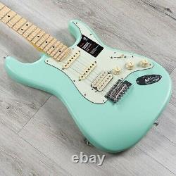 Fender American Performer Stratocaster HSS Guitar, Maple, Satin Surf Green