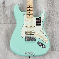 Fender American Performer Stratocaster HSS Guitar, Maple, Satin Surf Green