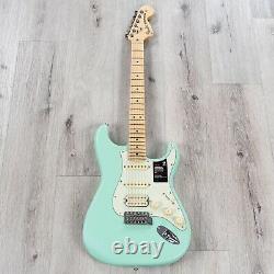 Fender American Performer Stratocaster HSS Guitar, Maple, Satin Surf Green