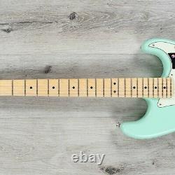 Fender American Performer Stratocaster HSS Guitar, Maple, Satin Surf Green