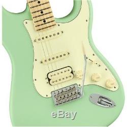 Fender American Performer Stratocaster, HSS, Maple Fingerboard, Satin Surf Green