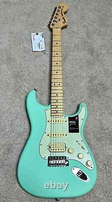 Fender American Performer Stratocaster HSS Maple Satin Surf Green Guitar NEW OB