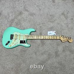 Fender American Performer Stratocaster HSS Maple Satin Surf Green Guitar NEW OB