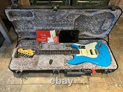 Fender American Pro 2 Stratocaster Strat Electric Guitar HSS Miami Blue w Case