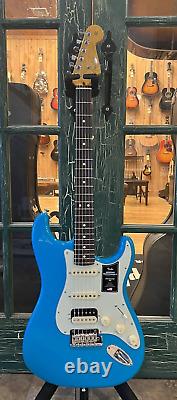 Fender American Pro 2 Stratocaster Strat Electric Guitar HSS Miami Blue w Case