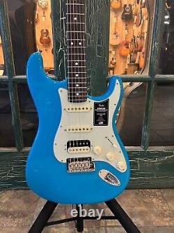 Fender American Pro 2 Stratocaster Strat Electric Guitar HSS Miami Blue w Case