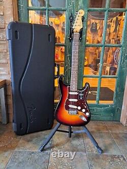 Fender American Pro II Professional Stratocaster Strat 3 Color Sunburst with Case