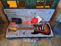 Fender American Pro II Professional Stratocaster Strat 3 Color Sunburst with Case